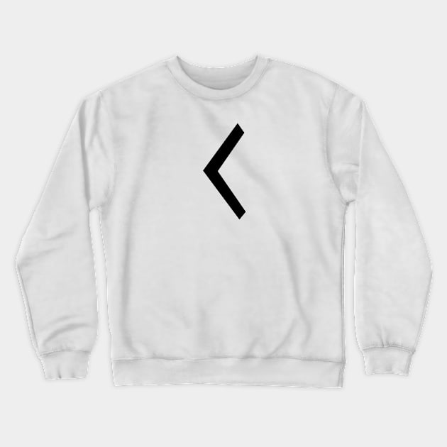 C – Greek Mythology - Black Letter C Crewneck Sweatshirt by Mythology Masters